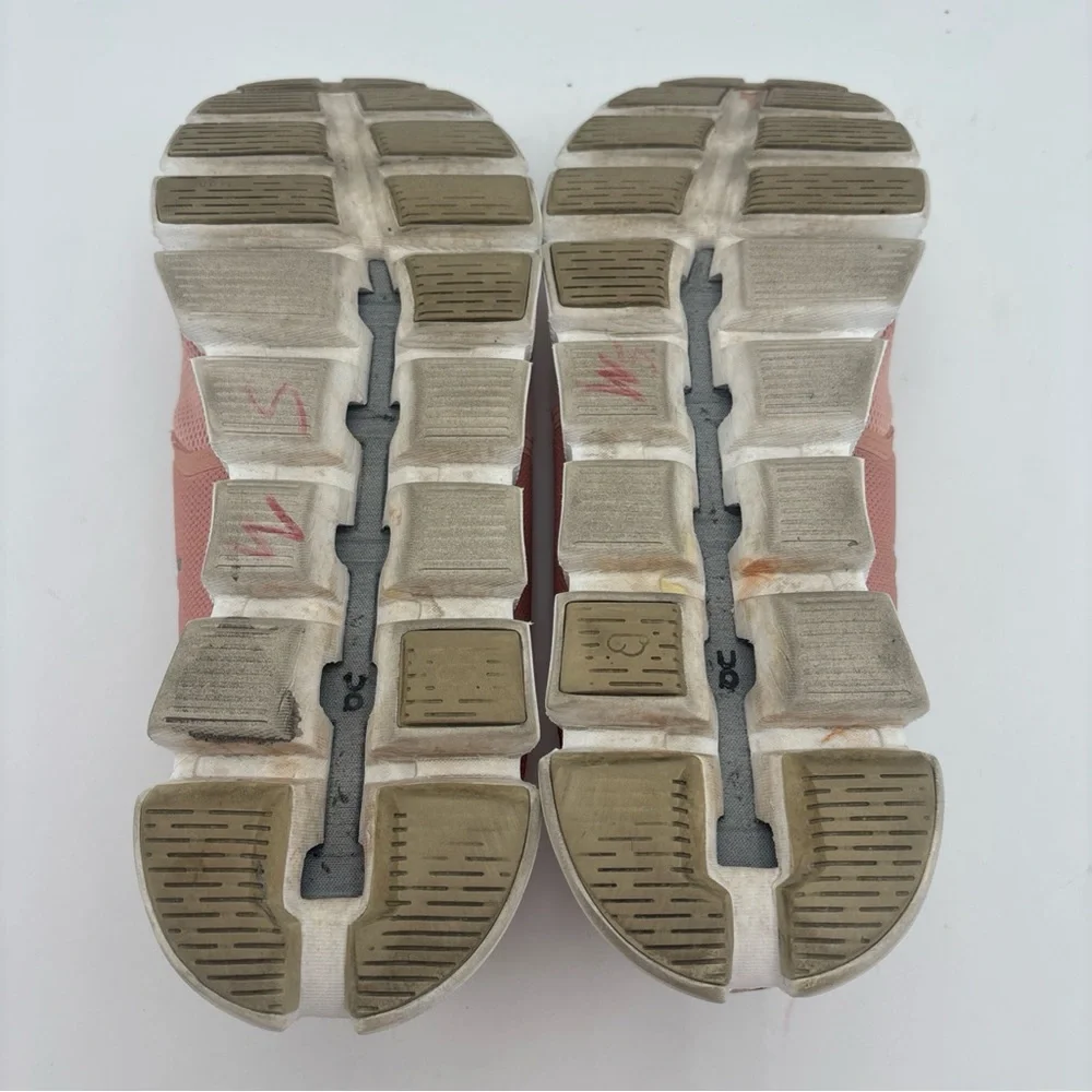 On Running‎ Pink and White Athletic Shoes